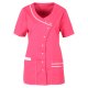 beb Damen Kasack Medizin & Pflege Kurzarm Pink Weiß 50 % Baumwolle 50 % Polyester