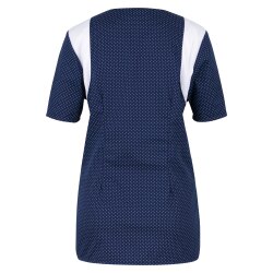 beb MEDIZIN/PFLEGE Damen KASACK Kurzarm V-Neck Marine...