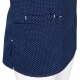 beb MEDIZIN/PFLEGE Damen KASACK Kurzarm V-Neck Marine gepunktet