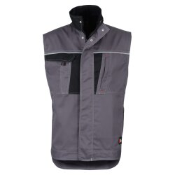 beb HANDWERK Herren Weste INFLAME Polyestermix Grau/Schwarz