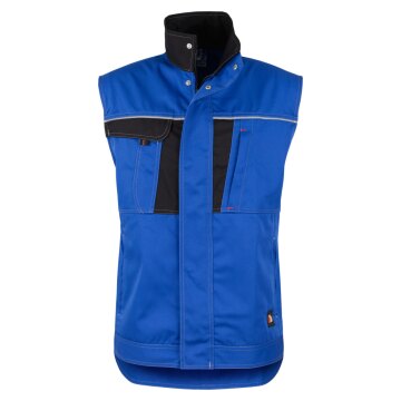 beb HANDWERK Herren Weste INFLAME Polyestermix Kornblau/Schwarz