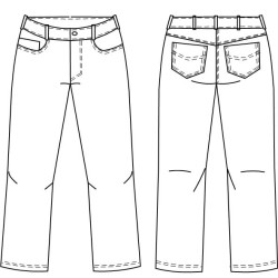Größe 52 beb Herren Bundhose Jeansform Weiß 64 % Polyester 34 % Baumwolle 2 % Elastolefin