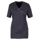 beb MEDIZIN/PFLEGE Damen KASACK V-Neck Baumwollmix Dunkelgrau L