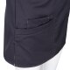 beb MEDIZIN/PFLEGE Damen KASACK V-Neck Baumwollmix Dunkelgrau L