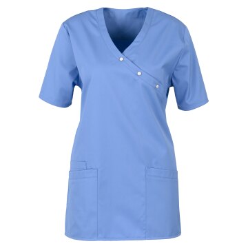 beb MEDIZIN/PFLEGE Damen KASACK Kurzarm V-Neck Baumwollmix Petrol L