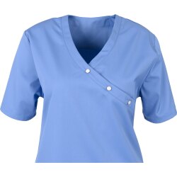 beb MEDIZIN/PFLEGE Damen KASACK Kurzarm V-Neck Baumwollmix Petrol L