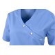beb MEDIZIN/PFLEGE Damen KASACK Kurzarm V-Neck Baumwollmix Petrol L