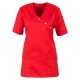 beb MEDIZIN/PFLEGE Damen KASACK Kurzarm V-Neck Baumwollmix Rot L