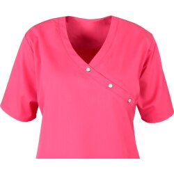 beb MEDIZIN/PFLEGE Damen KASACK Kurzarm V-Neck Baumwollmix Pink L