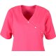 beb MEDIZIN/PFLEGE Damen KASACK Kurzarm V-Neck Baumwollmix Pink L