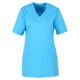 beb MEDIZIN/PFLEGE Damen KASACK Kurzarm V-Neck Baumwollmix Azur M