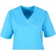 beb MEDIZIN/PFLEGE Damen KASACK Kurzarm V-Neck Baumwollmix Azur M
