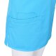 beb MEDIZIN/PFLEGE Damen KASACK Kurzarm V-Neck Baumwollmix Azur M