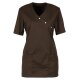 beb MEDIZIN/PFLEGE Damen KASACK Kurzarm V-Neck Baumwollmix Braun L