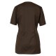 beb MEDIZIN/PFLEGE Damen KASACK Kurzarm V-Neck Baumwollmix Braun L