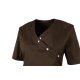 beb MEDIZIN/PFLEGE Damen KASACK Kurzarm V-Neck Baumwollmix Braun L