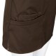 beb MEDIZIN/PFLEGE Damen KASACK Kurzarm V-Neck Baumwollmix Braun L