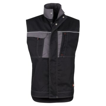 beb HANDWERK Herren Weste INFLAME Polyestermix Schwarz/Grau