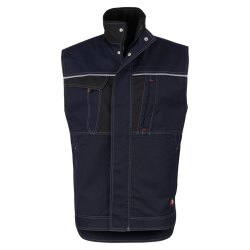 beb HANDWERK Herren Weste INFLAME Polyestermix Blau/Schwarz