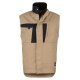 beb HANDWERK Herren Weste INFLAME Polyestermix Sand/Schwarz
