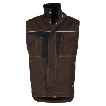 beb HANDWERK Herren Weste INFLAME Polyestermix Braun/Schwarz