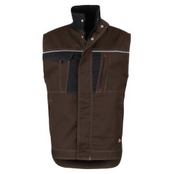 beb HANDWERK Herren Weste INFLAME Polyestermix Braun/Schwarz
