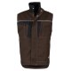 beb HANDWERK Herren Weste INFLAME Polyestermix Braun/Schwarz