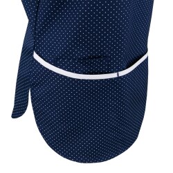 beb MEDIZIN/PFLEGE Damen KASACK Kurzarm V-Neck Marine gepunktet