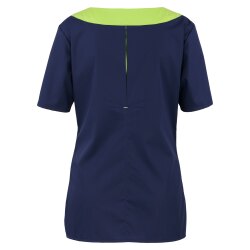 beb MEDIZIN/PFLEGE Damen KASACK Kurzarm Stretch Marine/Apfel