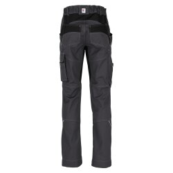 beb HANDWERK Herren Bundhose FLEX Polyestermix Grau/Schwarz