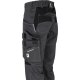 beb HANDWERK Herren Bundhose FLEX Polyestermix Grau/Schwarz
