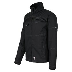 beb HANDWERK Herren Jacke FLEX Stehkragen Polyestermix Schwarz