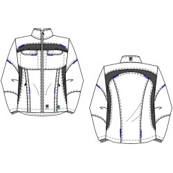 beb HANDWERK Herren Jacke FLEX Polyestermix Dunkelblau/Schwarz