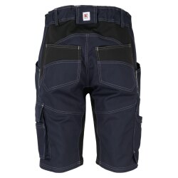 beb HANDWERK Herren Shorts FLEX Polyestermix Blau/Schwarz