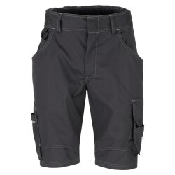 beb HANDWERK Herren Shorts FLEX Polyestermix Grau/Schwarz