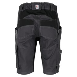 beb HANDWERK Herren Shorts FLEX Polyestermix Grau/Schwarz