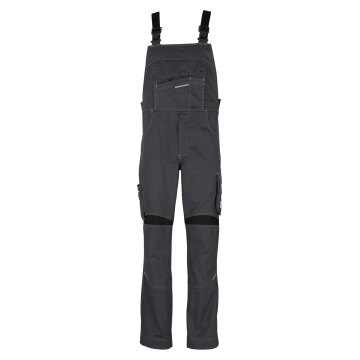 beb HANDWERK Herren Latzhose FLEX Polyestermix Grau/Schwarz