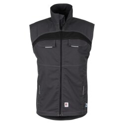beb HANDWERK Herren Weste FLEX  Polyestermix Grau/Schwarz
