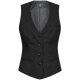 Greiff Corporate SIMPLE Damen Weste V-Neck Regular-Fit Schwarz