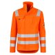 Größe S beb Inflame Warnschutz Herren Bundjacke zertifiziert nach EN 20471 Kl. 2 Orange Marine 50 % Baumwolle 50 % Polyester