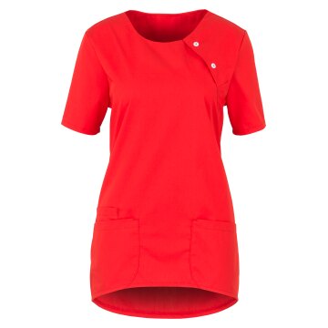beb MEDIZIN/PFLEGE Damen KASACK Kurzarm Rundhals Modern-Fit Rot XXL