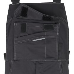 beb HANDWERK Herren Latzhose FLEX Polyestermix Grau/Schwarz 58