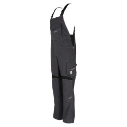 beb HANDWERK Herren Latzhose FLEX Polyestermix Grau/Schwarz 58