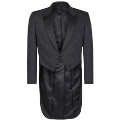 Wilvorst CLASSICs Herren Frack-Sakko Classic Fit Schwarz 102