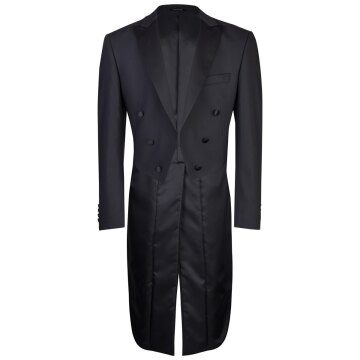 Wilvorst CLASSICs Herren Frack Sakko Modern Fit Schwarz 46