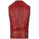 Wilvorst CLASSICs Herren Smokingweste V-Neck Drop8 Blau/Rot kariert