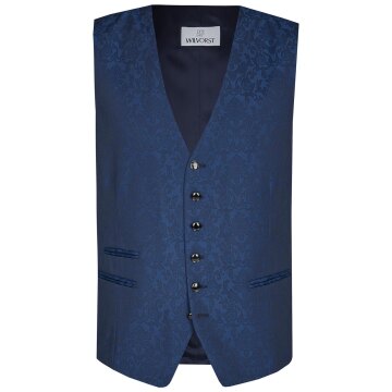 Wilvorst AFTER-SIX Herren Weste V-Neck Drop8 Blau Floral