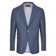 Atelier Torino Mix & Match Sakko Valentino Modern Fit Blau mit dezentem Karo Webmuster Schurwolle Business 891713/30