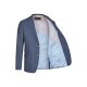 Atelier Torino Mix & Match Sakko Valentino Modern Fit Blau mit dezentem Karo Webmuster Schurwolle Business 891713/30