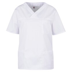 beb Basic Schlupfkasack Unisex Kurzarm Weiß